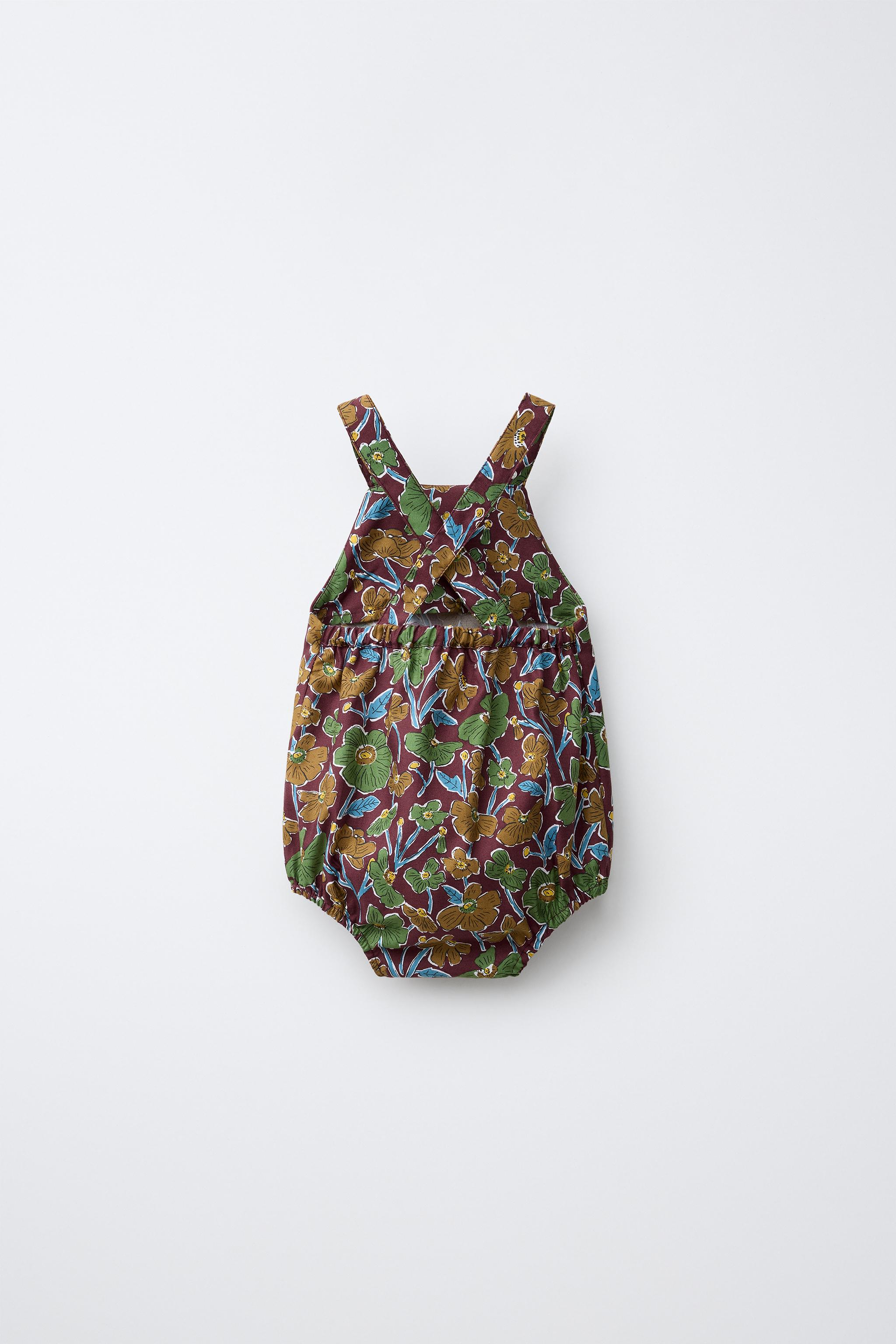 FLORAL PRINT ROMPER MADE WITH LIBERTY FABRIC